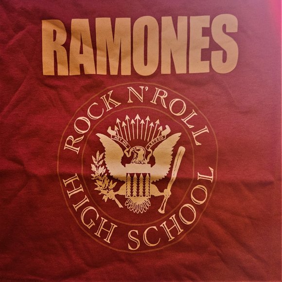 Ramones Rock N' Roll High School Seal rock punk Official T-Shirt XS NWT - Picture 3 of 5